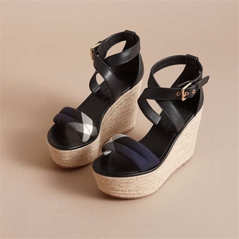 burberry espadrilles navy|burberry sandals outlet.